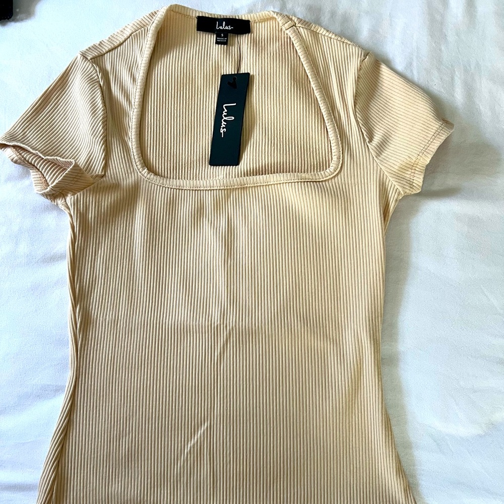 Lulus new cream colored body suit with tags
